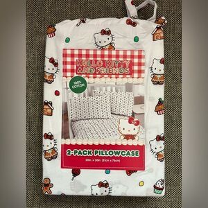 Hello Kitty Gingerbread Christmas 2-Pack Pillowcases